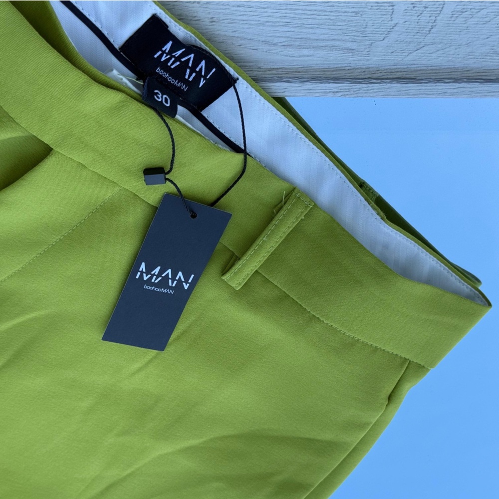 Mango Green Chinos for Men